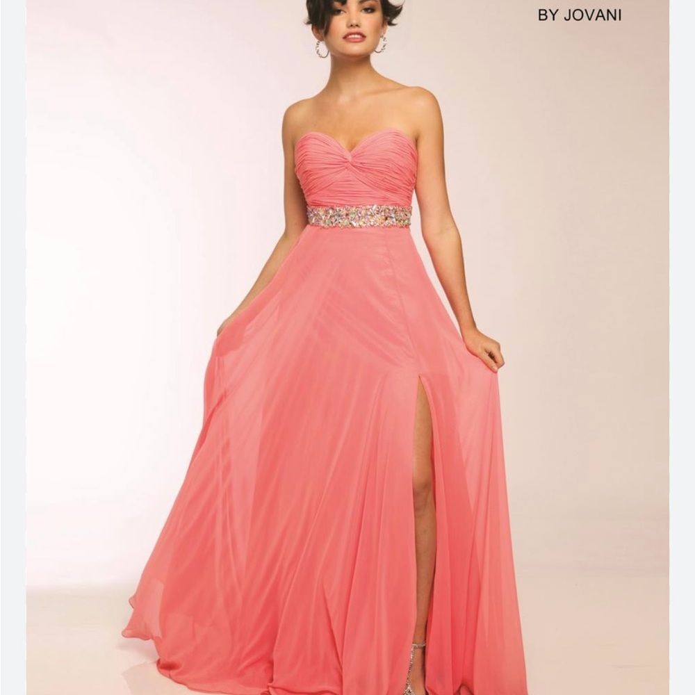 Jovani Cora Strapless Evening Prom Gown NWT